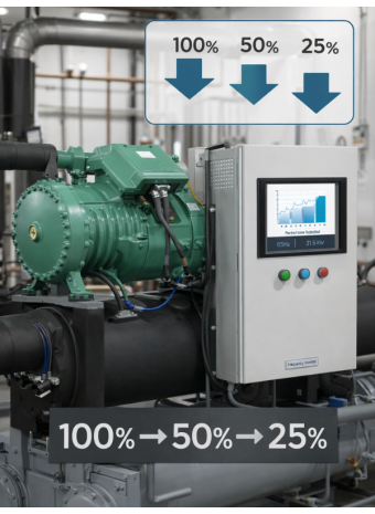 Регулирование производительности компрессоров Bitzer: механический и инверторный методы